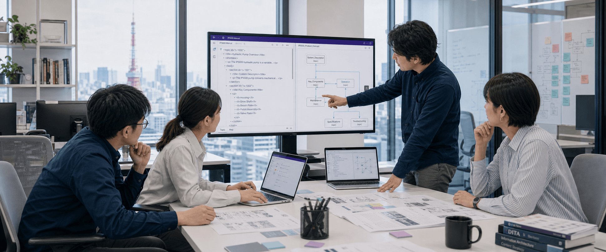 CMC Tokyo team structuring knowledge together